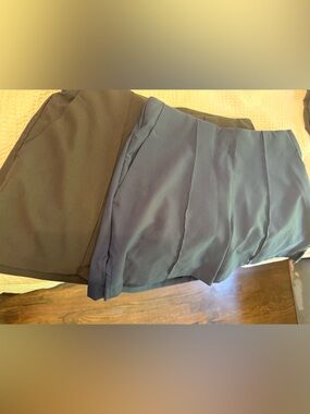 2 Pairs of adidas Athletic Tailored Shorts/ Golf Shorts- Navy and Black